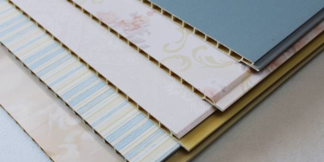 Panneaux de mur de WPC dans divers modèles