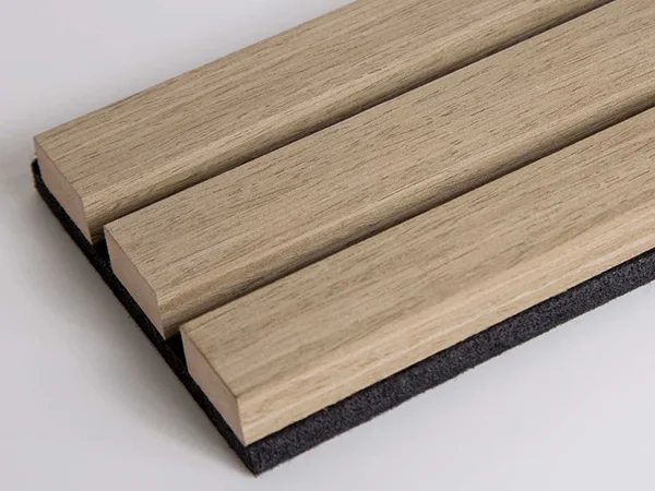 Acoustic wall panels with foam core & wood veneer