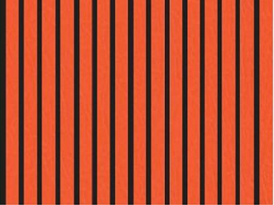 PP-orange acoustic wall panel