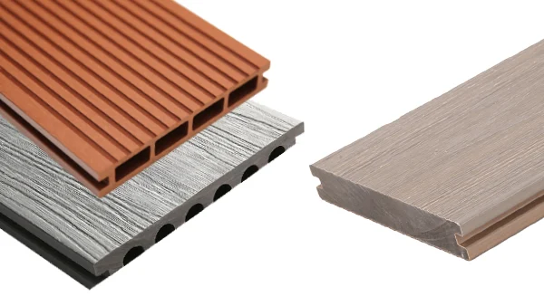 Tres tipos de pisos WPC