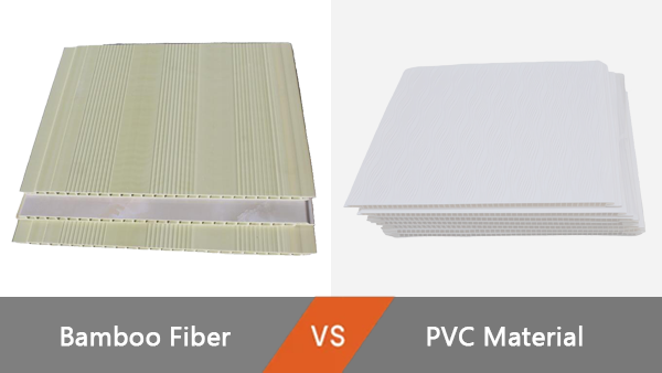Comparación de paneles decorativos de fibra de bambú y PVC