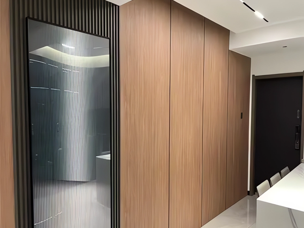 Wall made of bamboo fiber