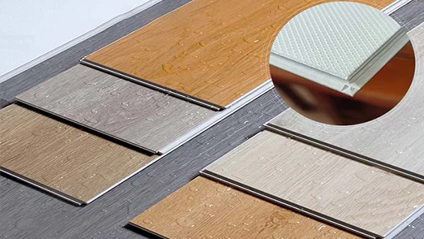 Suelo SPC en seis colores y detalles de la planta baja