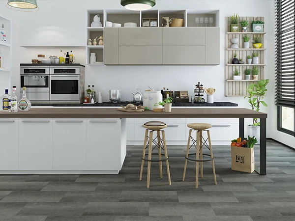 LVT flooring used in the kitchen