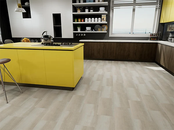 SPC flooring used in the kitchen