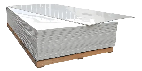 Plastic steel boards displayed against a white background