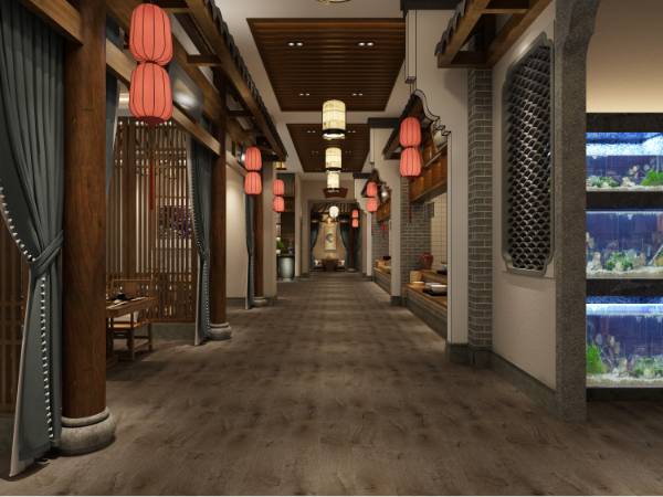 Wood look SPC flooring SW-1817