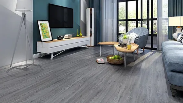 PVC flooring used in residential settings