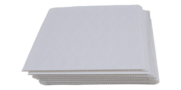 Decorative panel made of PVC material