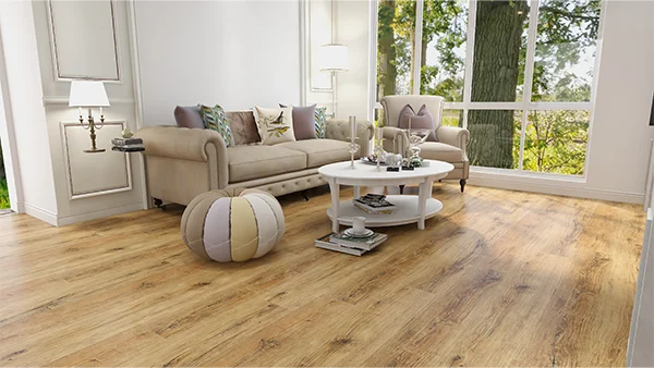 SPC suelo utilizado en la sala de estar