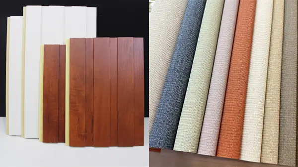 Paneles de pared SPC y comparación de tela de pared