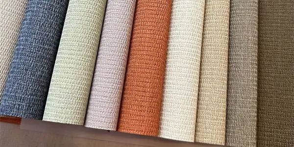 Wall cloth rolls in different colors