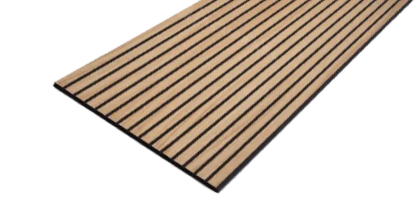 Finished wooden sound-absorbing panels