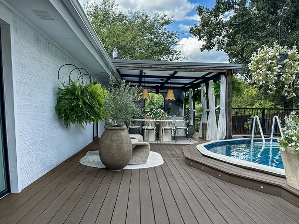 WPC decking applications in swimming pools