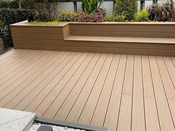 WPC flooring for park ground surfacing & seating areas