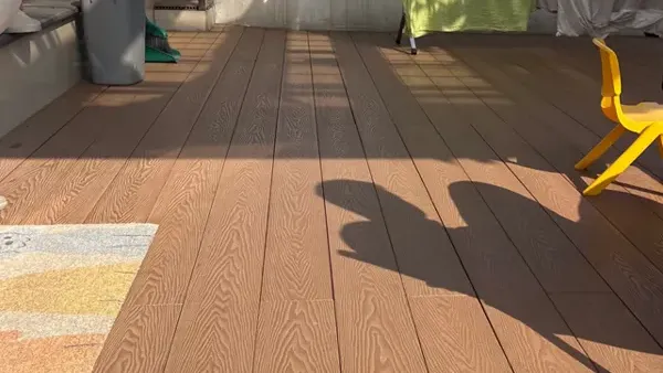 Use floor mats to protect WPC flooring from scratches.