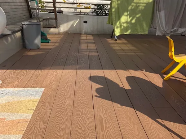 Use floor mats to protect WPC flooring from scratches.